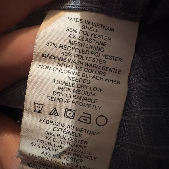 Prana “Garvan” S/S Perf. Sport Shirt - Mens M- Antique Blue Top - Picture 9 of 10